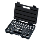 Sata 1/4Dr & 3/8Dr 30pc Metric Pass-Thru Socket Set