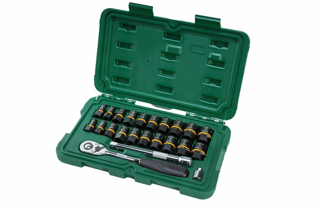 Sata 23pc 1/4 & 3/8Dr Bolt Biter Set