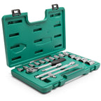 Sata 18pc 1/2 Dr Metric Socket Set