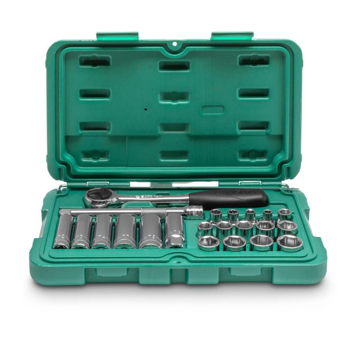 Sata 22pc 3/8 Dr 6pt Socket Set Metric