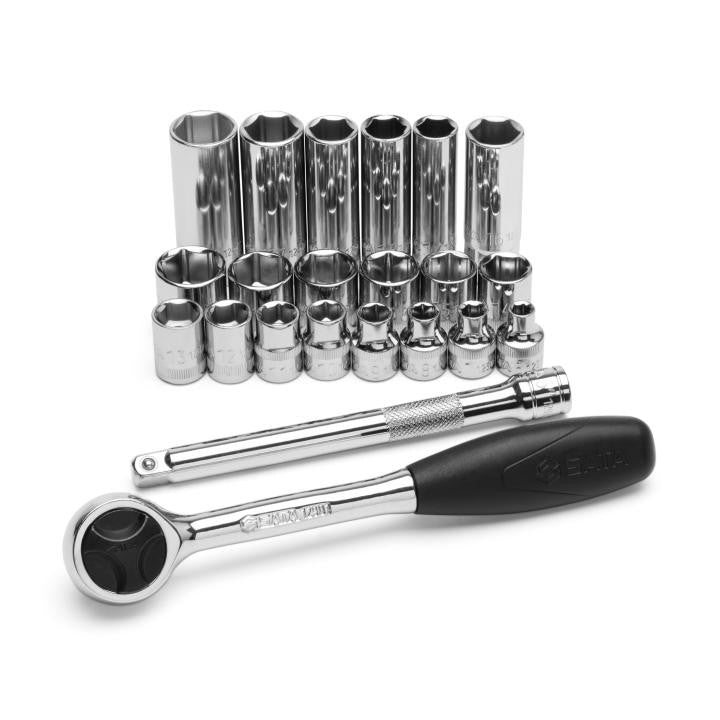 Sata 22pc 3/8 Dr 6pt Socket Set Metric