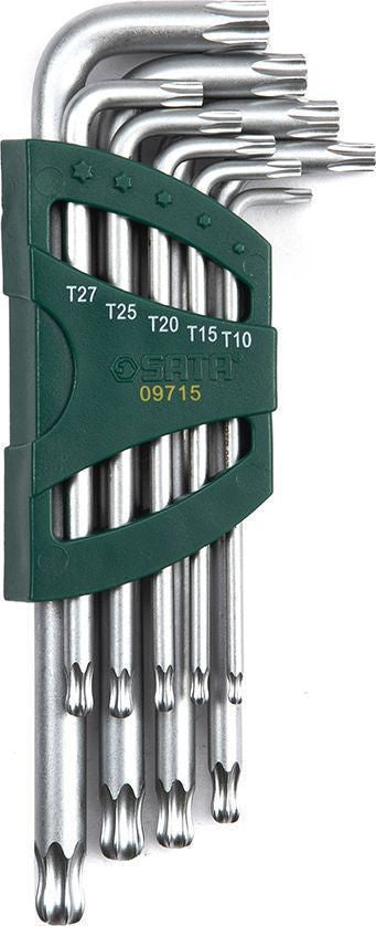 Sata 9pc Long Ball Point Tamper-Proof Torx Key Set