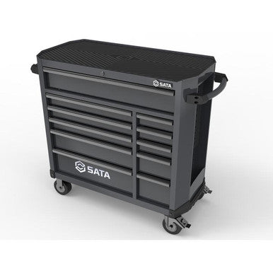 Sata 11 Draw Roller Cabinet - Black