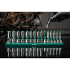 Sata 3pc Metric Socket Tray Holder Set 1/4, 3/8, 1/2