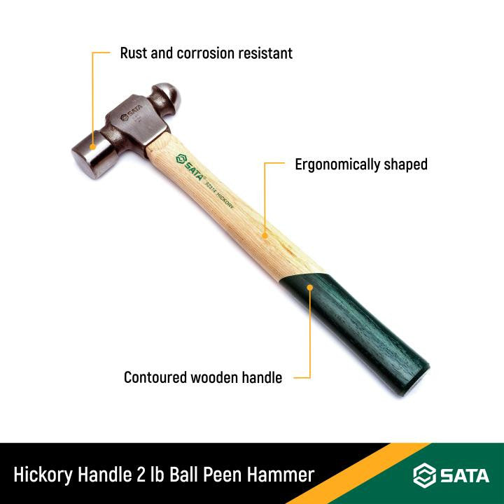 Sata Hickory Ball Pein Hammer 32oz/910g