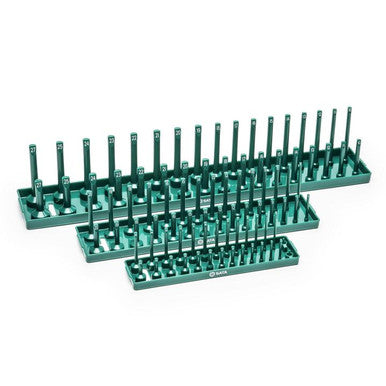 Sata 3pc Metric Socket Tray Holder Set 1/4, 3/8, 1/2