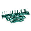 Sata 3pc Metric Socket Tray Holder Set 1/4, 3/8, 1/2