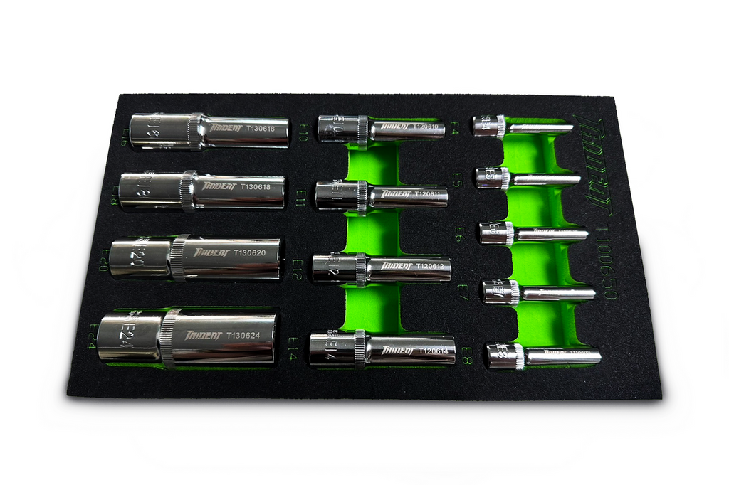 Trident 13pc Deep E-TX Socket Set EVA Tray