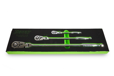 Trident 3pc Flexi Head Ratchet Set