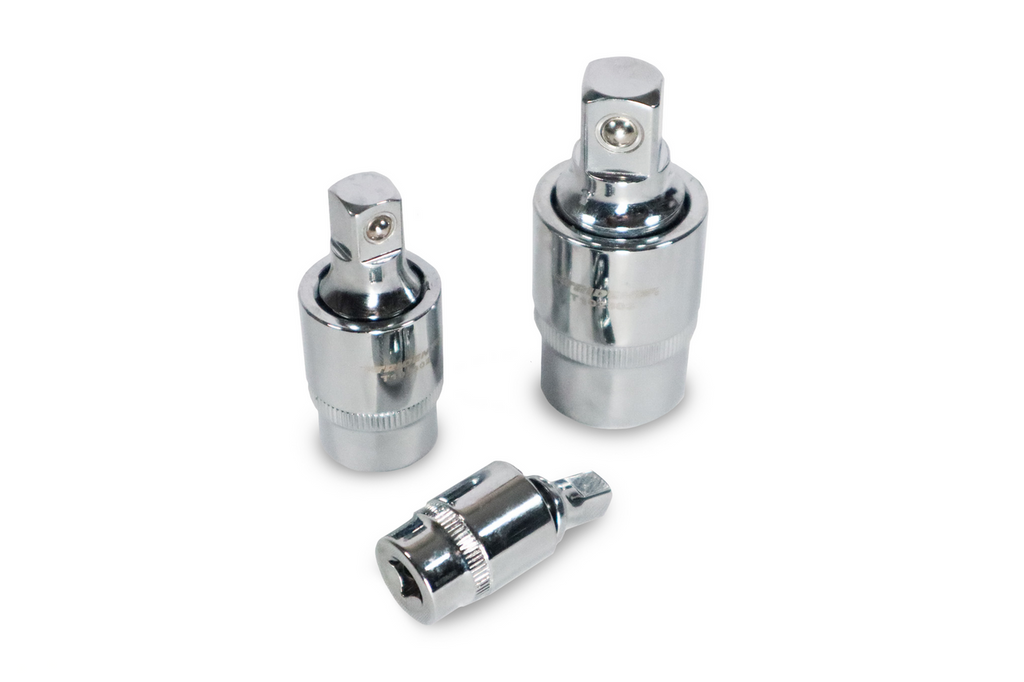 Trident 3pc Universal Joint Set 1/4, 3/8, 1/2 Drive