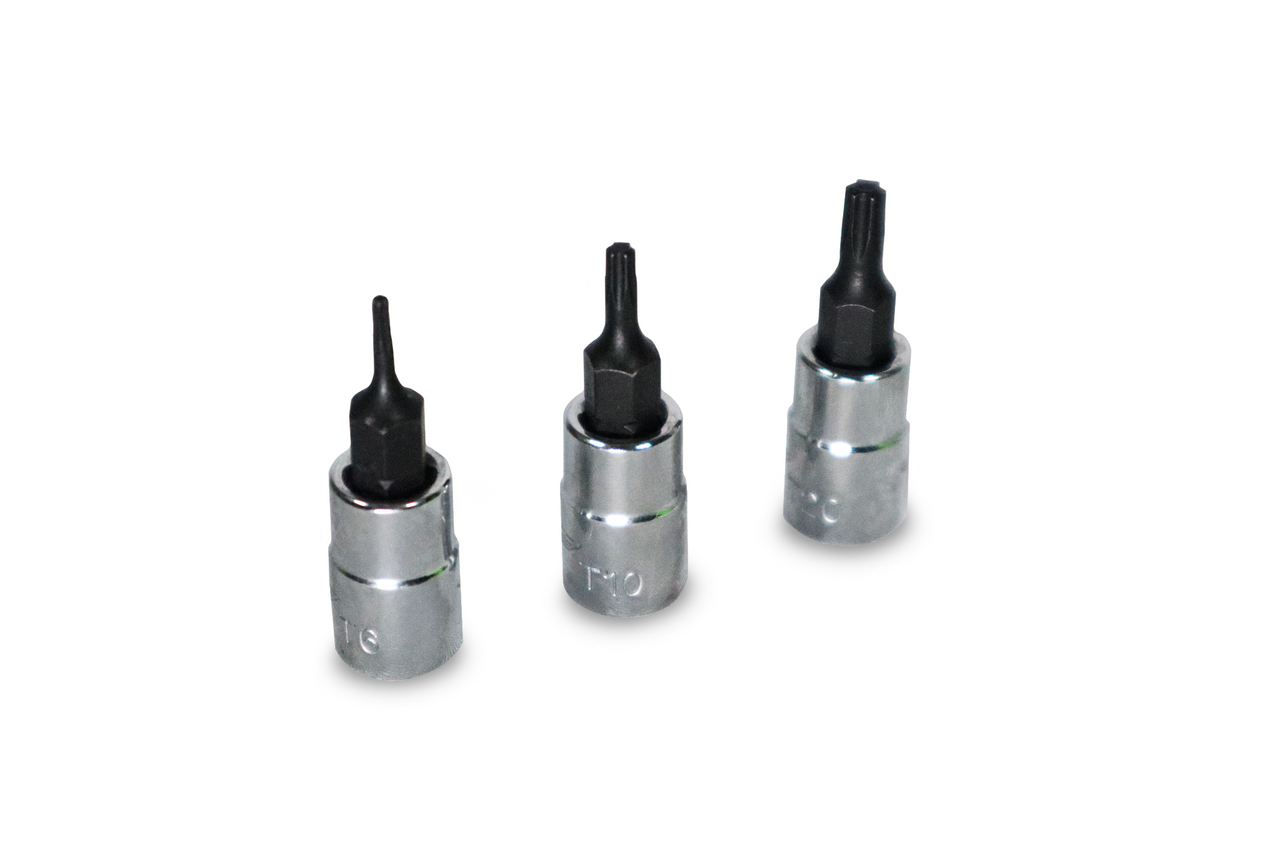 Trident 10pc TX Socket Set 1/4 Drive in EVA foam