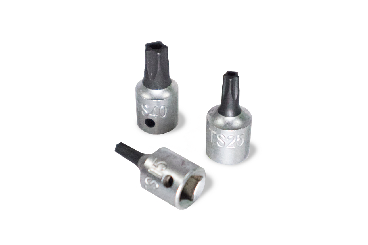 Trident 9pc 5 point Tamper Bit Set 1/4 Drive