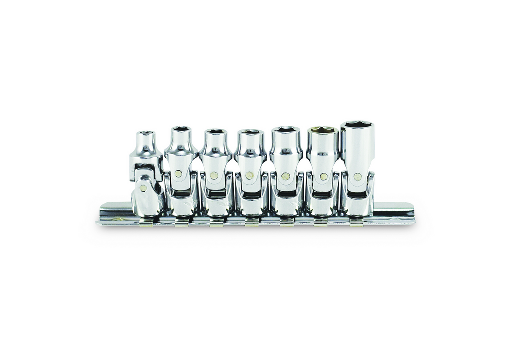 Trident 7pc Universal Joint Socket Set 1/4 Drive 5-10mm