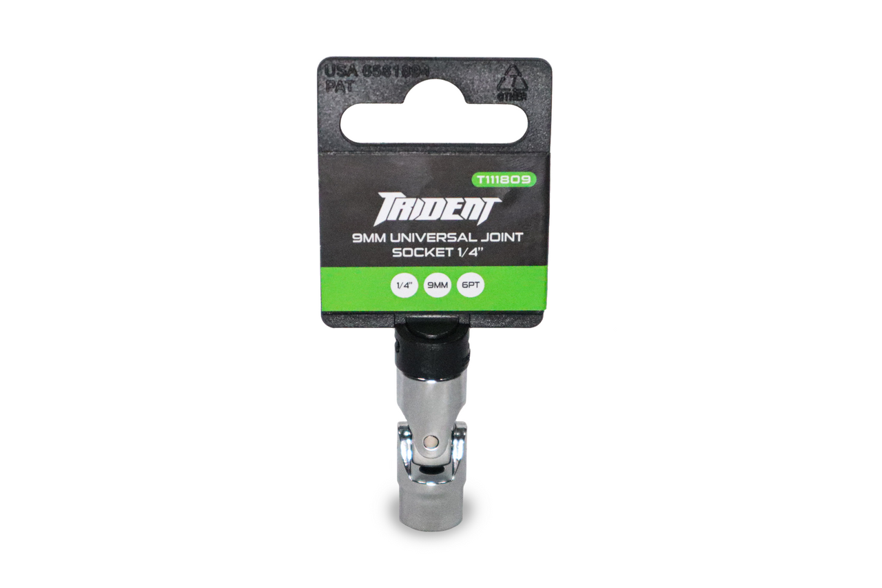 Trident Universal Joint Socket 1/4 Drive 9mm