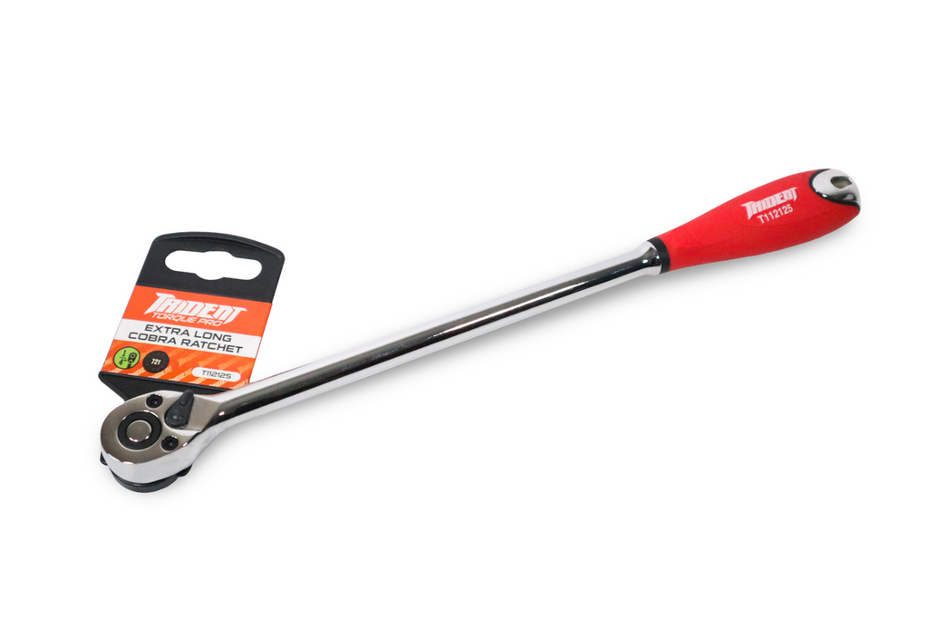 Trident Cobra Ratchet Extra Long 72T 1/4 Drive