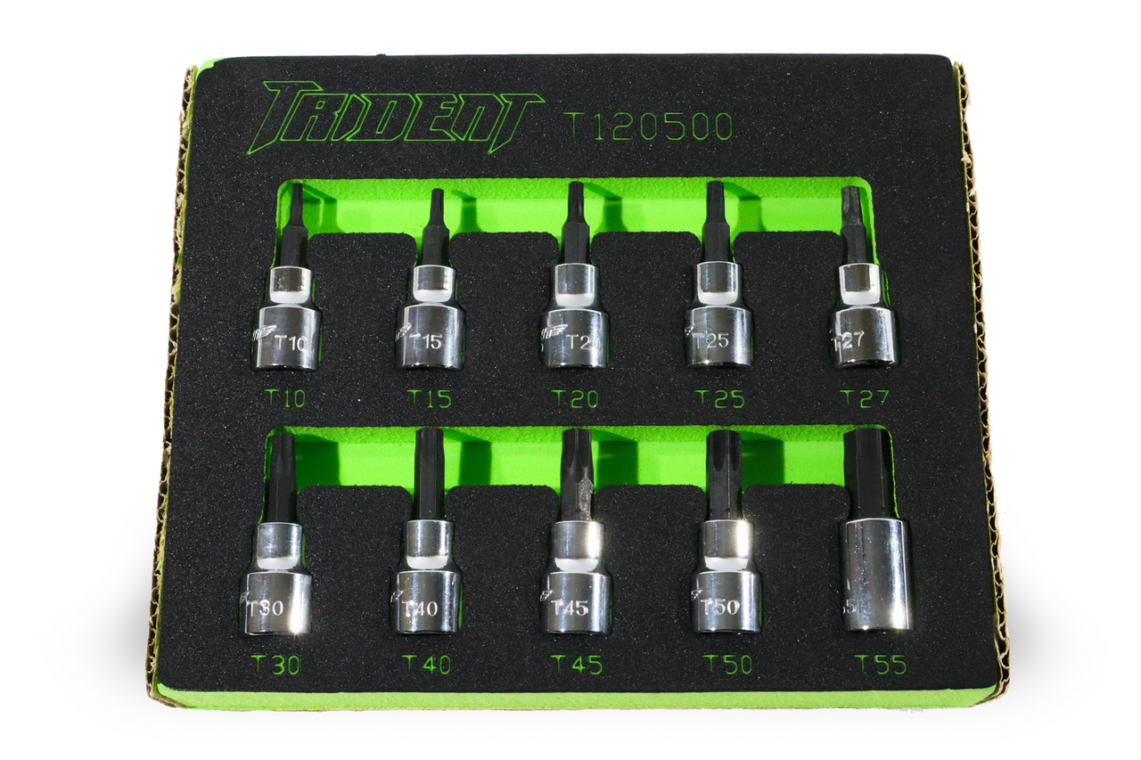 Trident 10pc TX Bit Set 3/8 Dr T10-T55