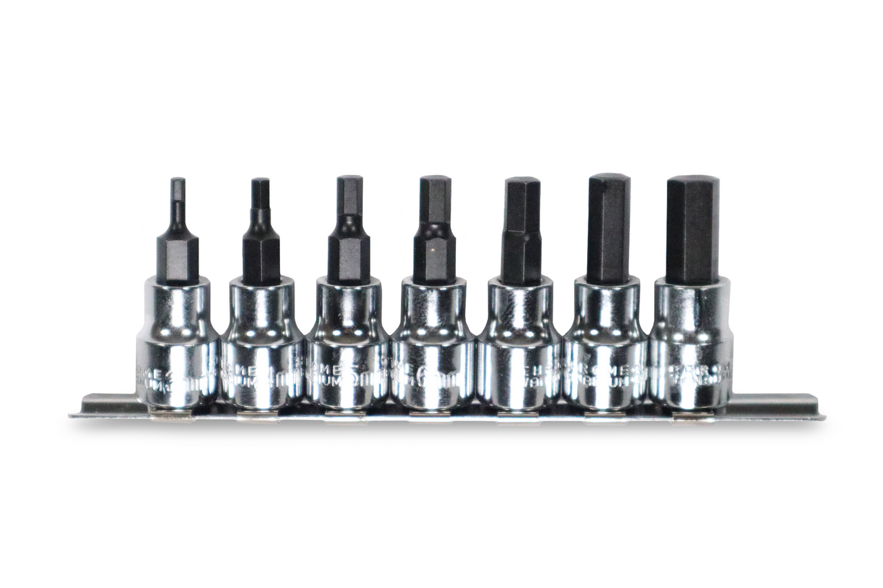 Trident 7pc Hex Bit Set 3/8 Drive 3-10mm