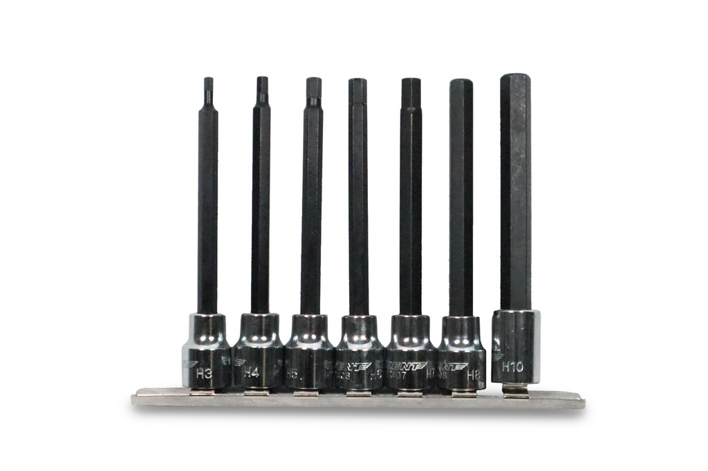 Trident 7pc Long Hex Bit Set 3/8 Drive 3-10mm
