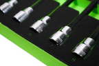 Trident 7pc Long Hex Bit Set with Ball End 3/8Dr 3-10mm in EVA Foam