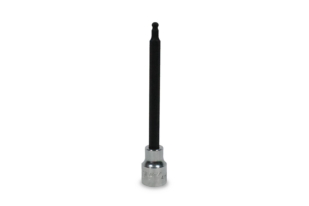 Trident Long Hex Bit Sockets with Ball End 3/8 Drive 4mm
