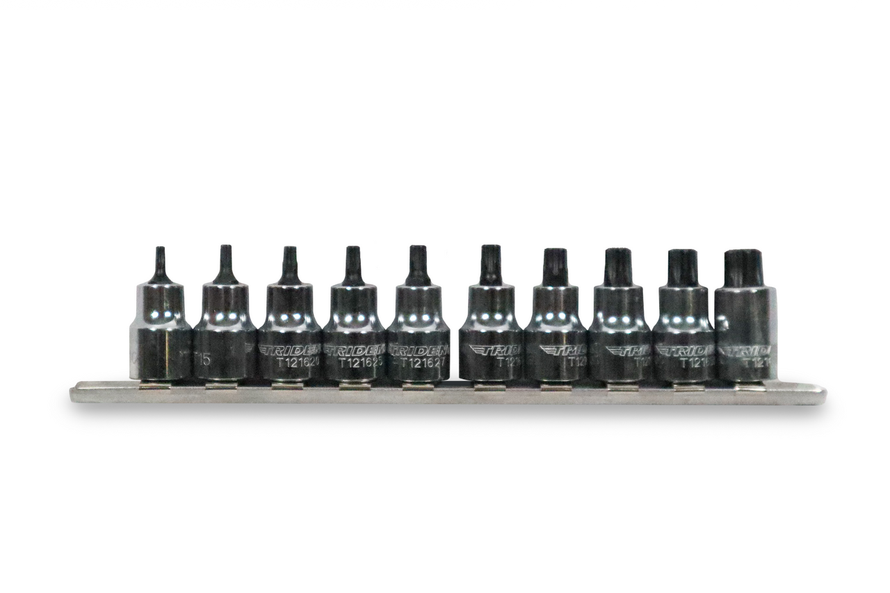 Trident 10pc Short TX Bit Set 3/8 Drive T10-T55