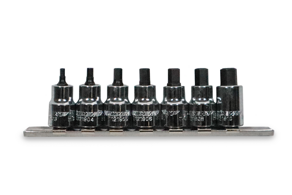 Trident 7pc Short Hex Bit Set 3/8 Drive 3-10mm