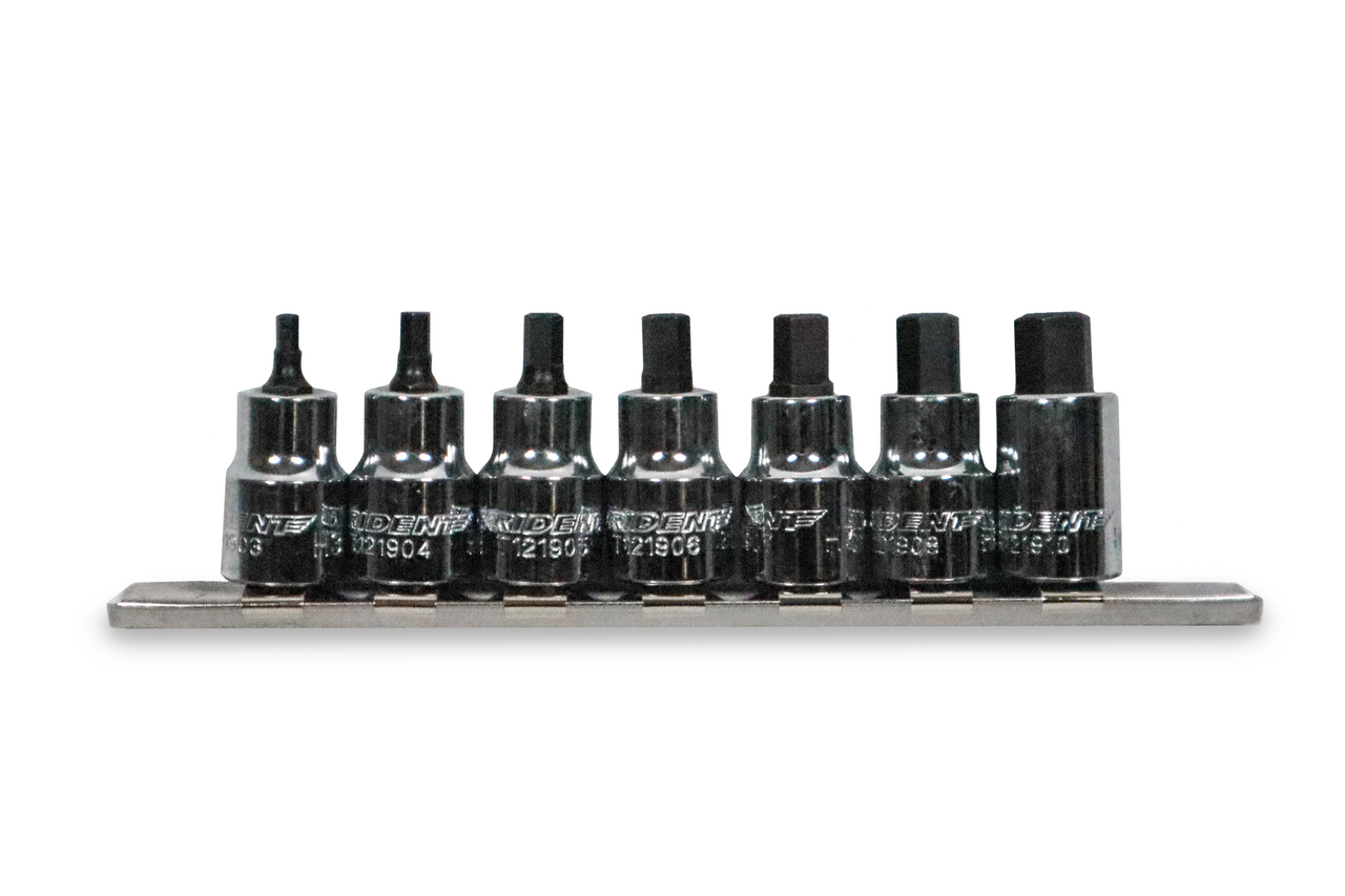 Trident 7pc Short Hex Bit Set 3/8 Drive 3-10mm