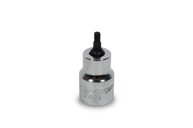 Trident Short Hex Bit Socket 3/8 Drive 3mm