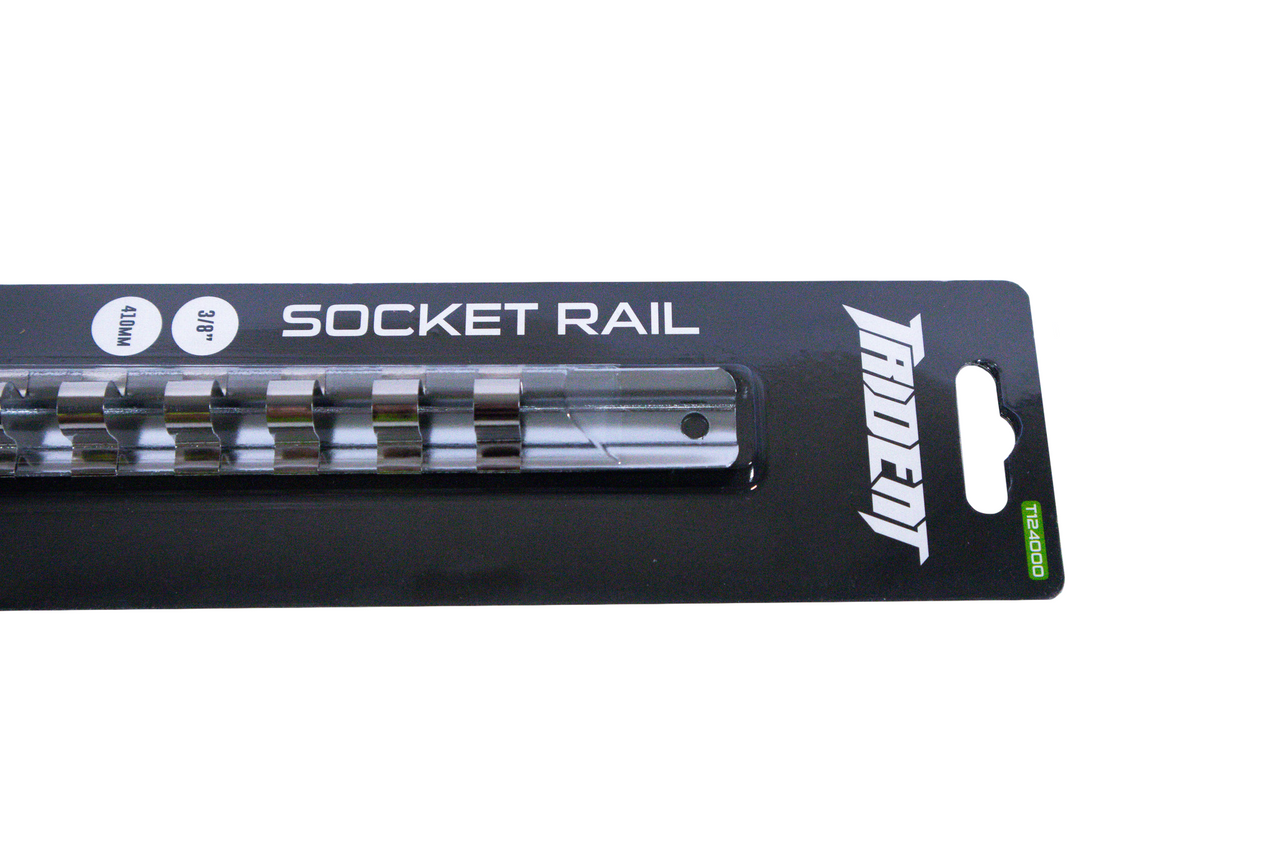 Trident Socket Rail & Clips 3/8 Drive 16 Clips