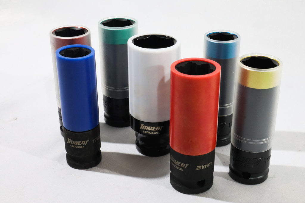 Trident 7pc Heavy Duty Alloy Wheel Sockets in EVA foam