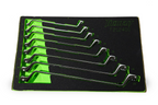 Trident 8pc Double Ring Spanner Set 6-22mm in EVA Foam
