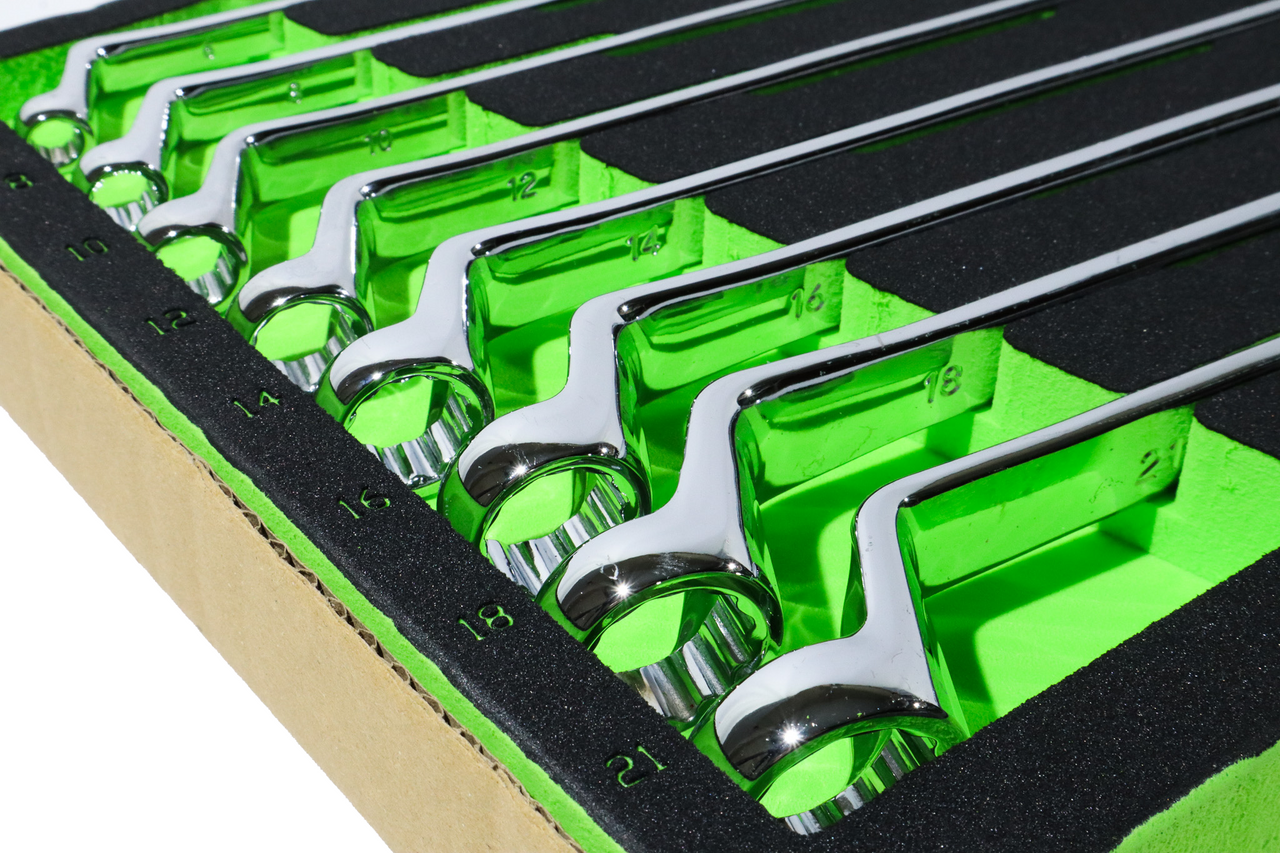 Trident 8pc Double Ring Spanner Set 6-22mm in EVA Foam