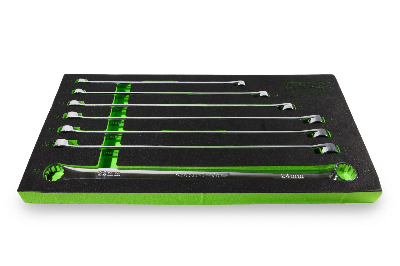 Trident 7pc Ring Spanner Set XL 10-24mm