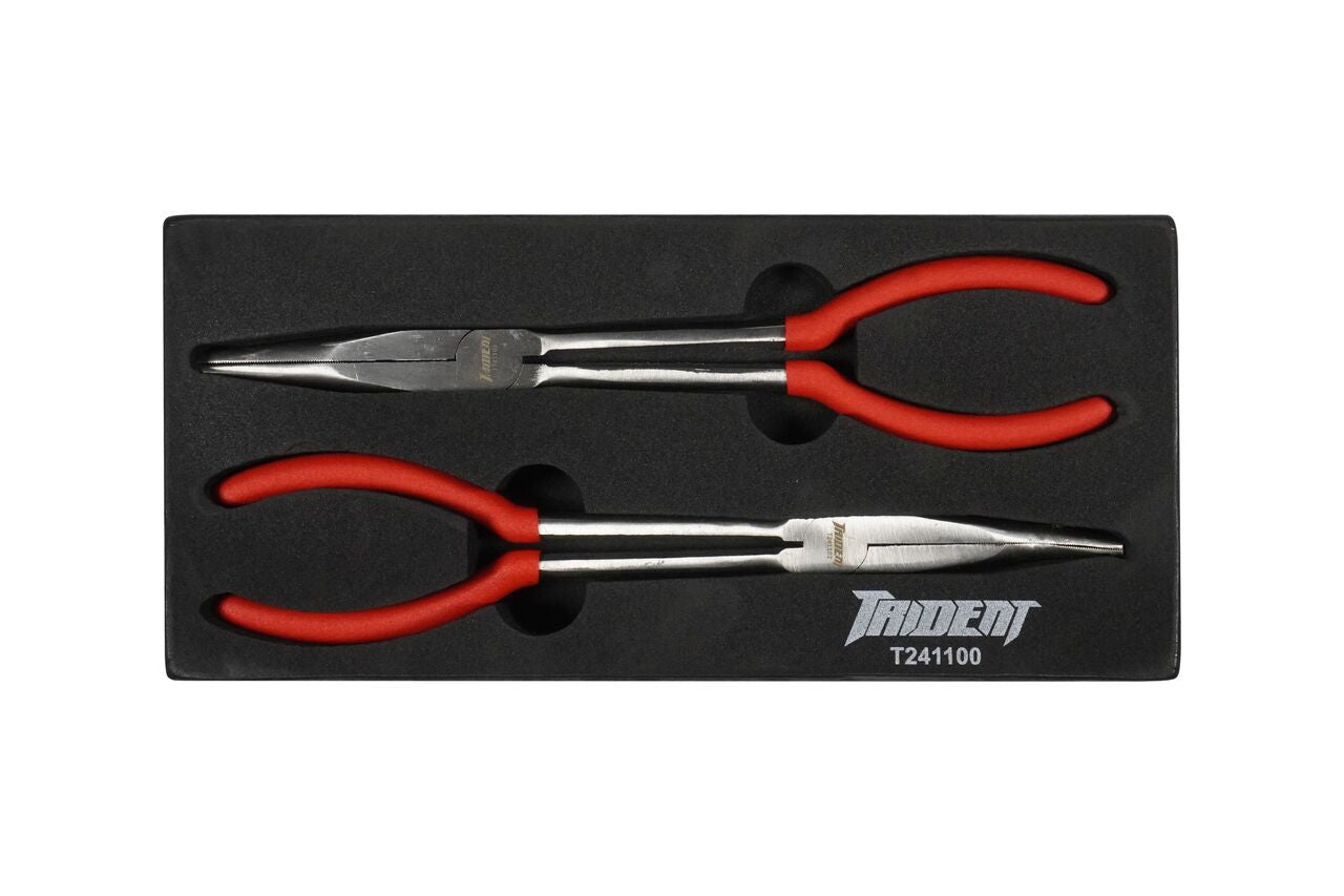 Trident 2pc Long Nose Plier Set