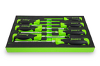 Trident Torque Pro 7pc Screwdriver Set Green Pozi/Slot/PH