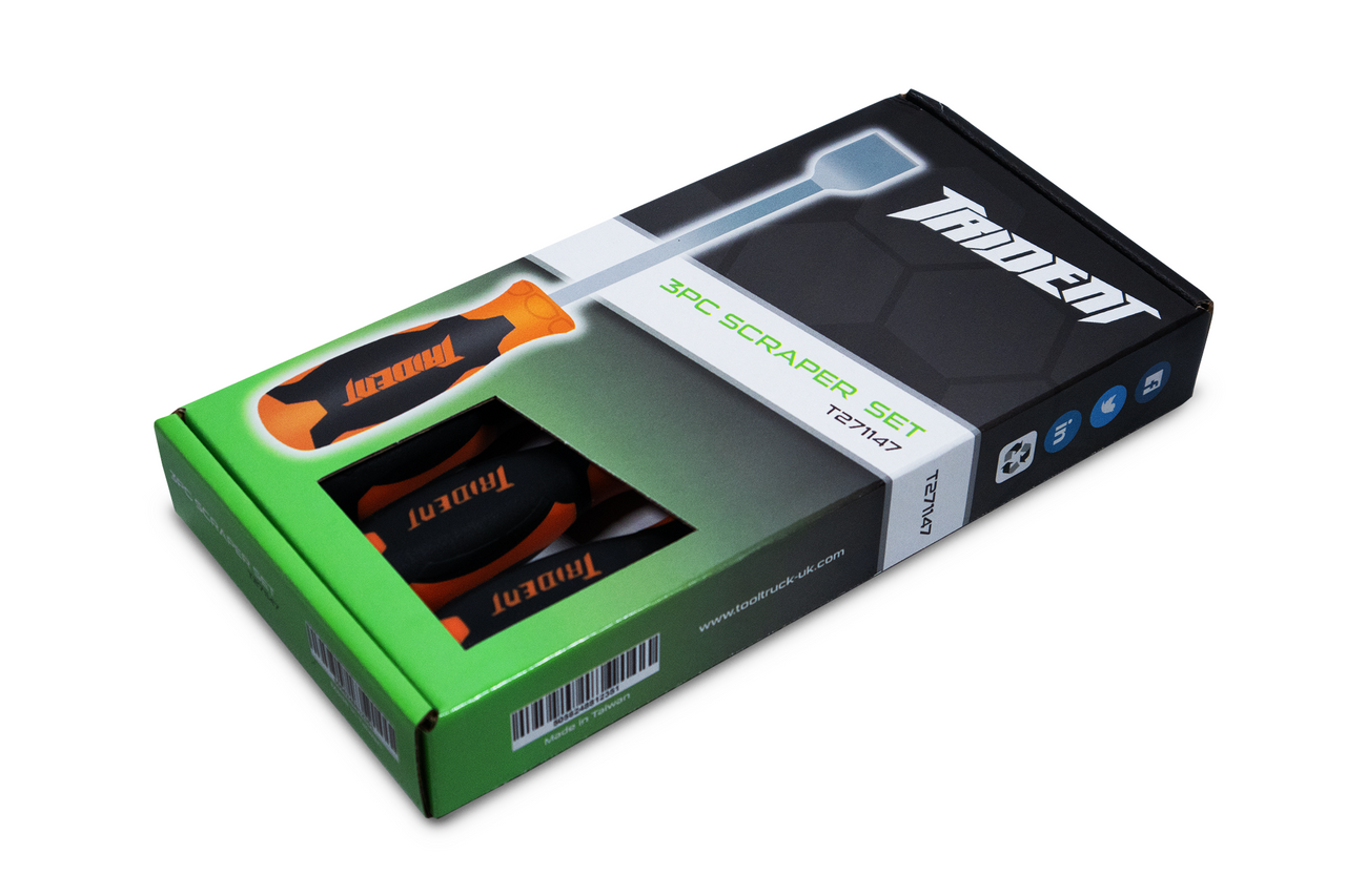 Trident Torque Pro 3pc Scraper Tool Set Orange