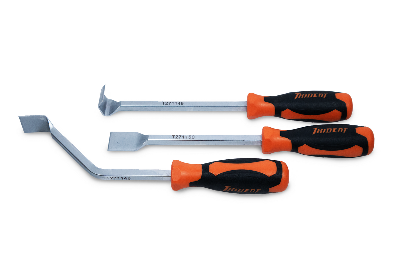 Trident Torque Pro 3pc Scraper Tool Set Orange