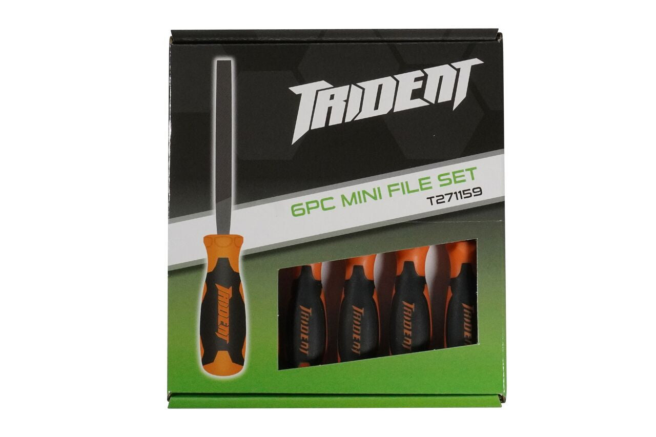 Trident Torque Pro 6pc Mini File Set Orange