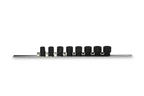 Trident Impact Socket 3/8 Drive Socket Set on Rail