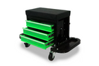 ToolTruck Mechanics 3 Drawer Tool Box Seat - Black & Green