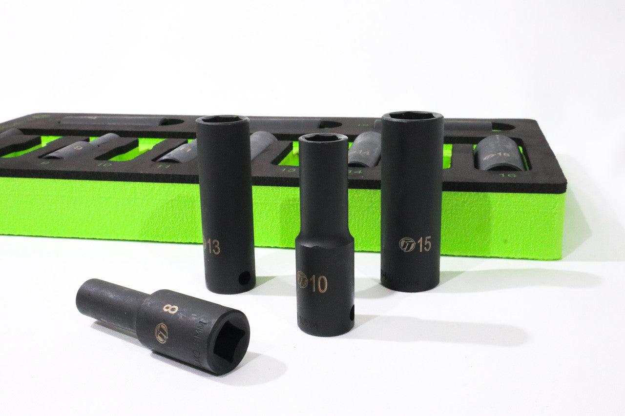ToolTruck 13pc 3/8 Drive 6 point Deep Impact Socket Set