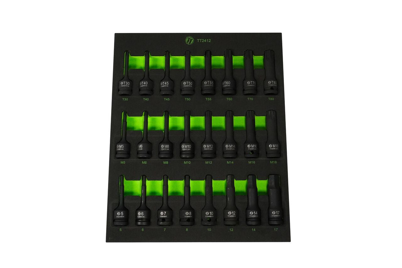 ToolTruck 24pc 1/2 Drive Master Impact Socket Bit Set