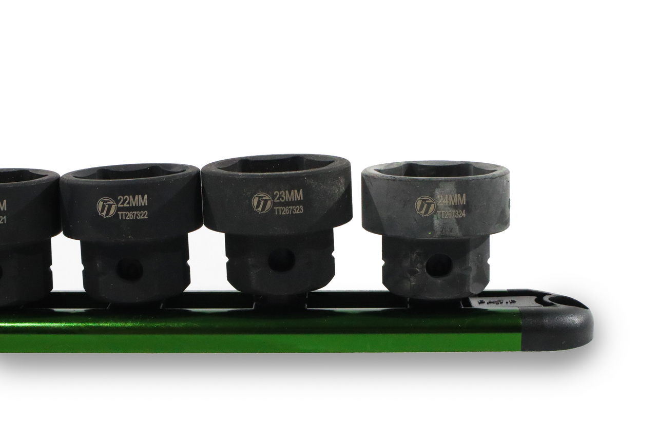 ToolTruck 15pc 1/2 Drive Socket Set Low Profile with Hex Shank 10-24mm