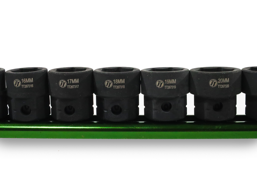 ToolTruck 15pc 1/2 Drive Socket Set Low Profile with Hex Shank 10-24mm