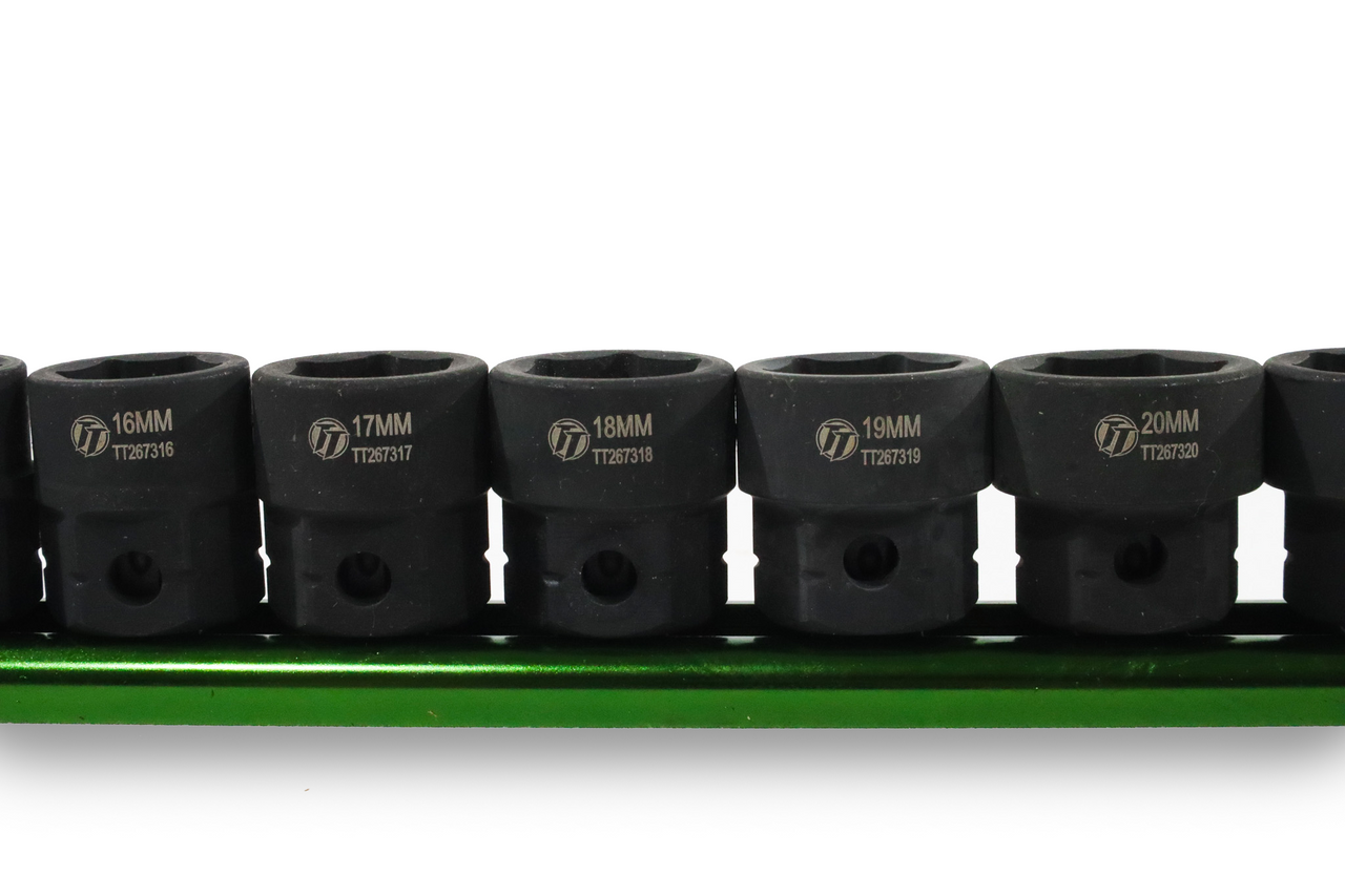 ToolTruck 15pc 1/2 Drive Socket Set Low Profile with Hex Shank 10-24mm