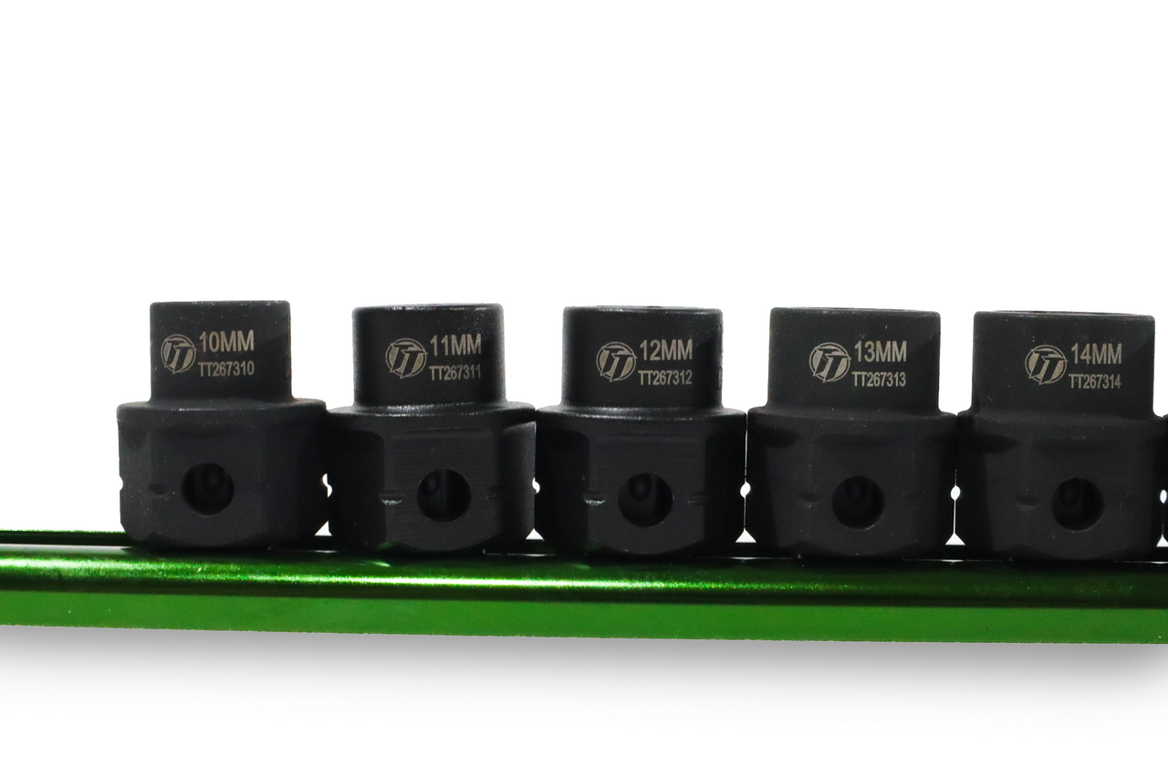 ToolTruck 15pc 1/2 Drive Socket Set Low Profile with Hex Shank 10-24mm