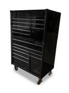 ToolTruck 42inch Tool Box Stack 8 Draw Roll Cab & 8 Draw Top Chest - Black & Matt Black