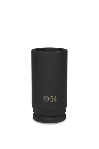 ToolTruck 1/2 Drive 34mm 6 Pt Deep Hub Nut Socket