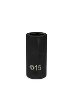 ToolTruck 3/8 Drive 15mm 6 Pt Mid-Length Impact Socket