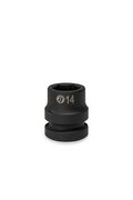 ToolTruck 1/2 Drive Stubby Impact Socket 6 Pt Metric 14mm